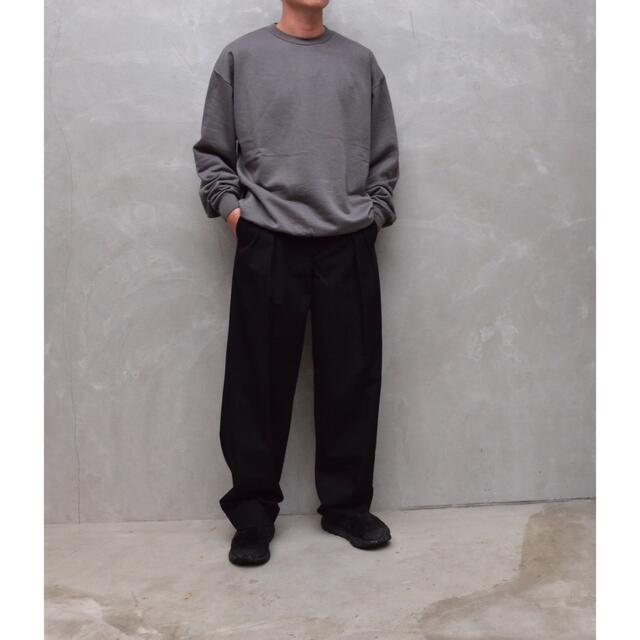 COMOLI(コモリ)の21aw AURALEE ELASTIC HIGH GAUGE SWEAT  メンズのトップス(スウェット)の商品写真