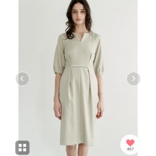 ⭐︎新品、タグ付き⭐︎TONAL ウェストパールワンピース