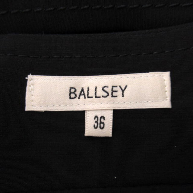 Ballsey(ボールジィ)のボールジー トゥモローランド タイトスカート ひざ丈 リボンベルト付 36 黒 レディースのスカート(ひざ丈スカート)の商品写真