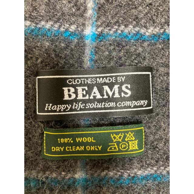 BEAMS(ビームス)のBEAMSのマフラー　ネイビーストライプ　未使用 メンズのファッション小物(マフラー)の商品写真