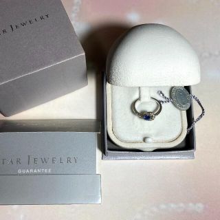 スタージュエリー(STAR JEWELRY)のSTAR JEWELRY  ブルーサファイヤ & ダイヤモンド プラチナリング(リング(指輪))