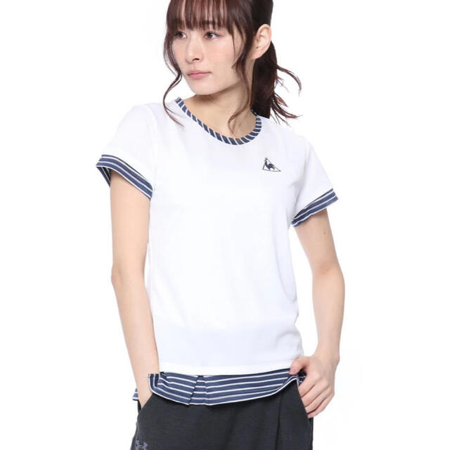 le coq sportif(ルコックスポルティフ)のle coq sportif ルコックスポルティフ　テニス 半袖Tシャツ スポーツ/アウトドアのテニス(ウェア)の商品写真