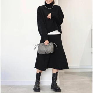完売品‼️gypsohila knit skirt ニットスカート　ブラック(ひざ丈スカート)