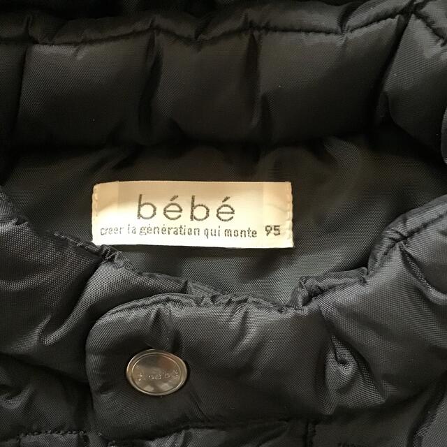 BeBe(ベベ)のbebe べべ アウター 中綿ジャケット 2wayジャケット ブラック 95cm キッズ/ベビー/マタニティのキッズ服男の子用(90cm~)(ジャケット/上着)の商品写真