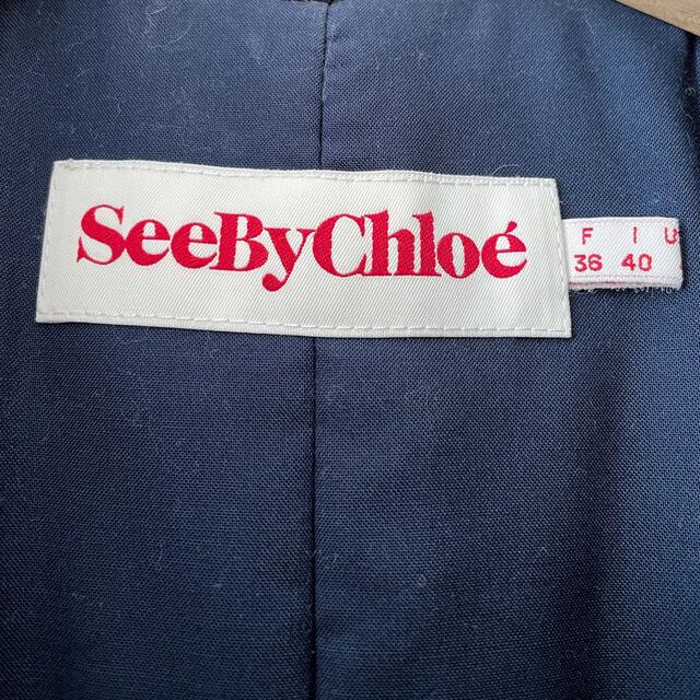 SEE BY CHLOE - SeeByChloe シーバイクロエ ボア 襟付き コートの通販 