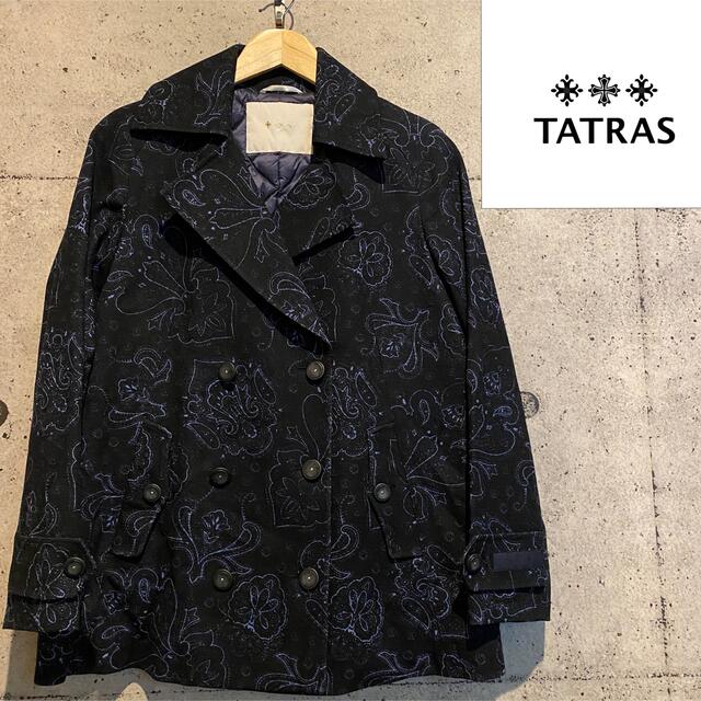 TATRAS ATELIER タトラス ペイズリー ダウンコート ネイビー jkr.johor