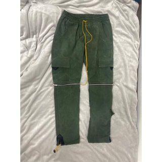 フィアオブゴッド(FEAR OF GOD)のRhude Zip Away Cargo Pants カーキ S 超希少(ワークパンツ/カーゴパンツ)