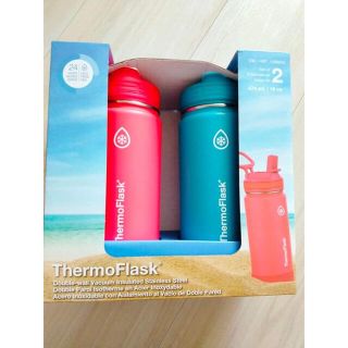 サーモス(THERMOS)のTAKEYAサーモフラスク　ステンレスボトル　0.47リットル　2本セット(水筒)