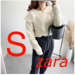 ザラ(ZARA)のZARA チャンキーネックライン　スウェットシャツ　S(ニット/セーター)