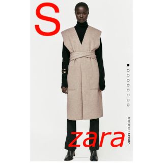 ザラ(ZARA)のZARA ベルテッド　オーバーサイズベスト　S(ベスト/ジレ)