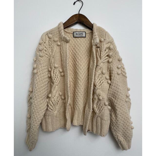 新品タグ付きROPE'MADEMOISELLEポップコーンハンドニット