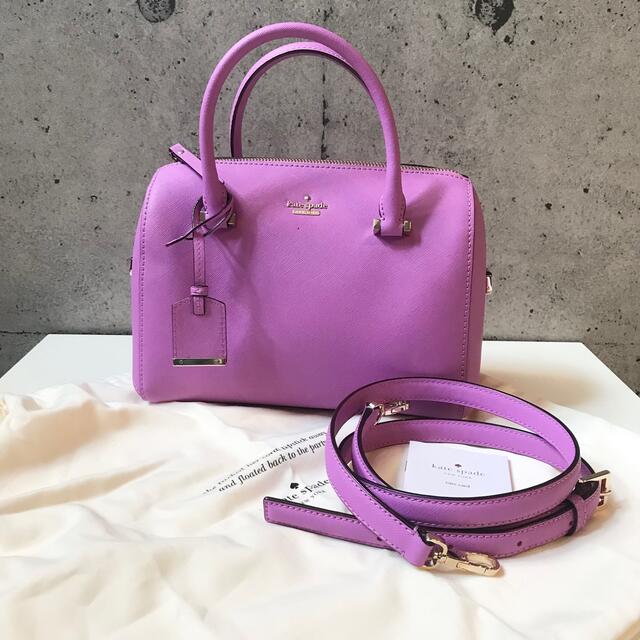 katespade ラージレーン　パープル  ハンドバッグ ショルダーバッグ