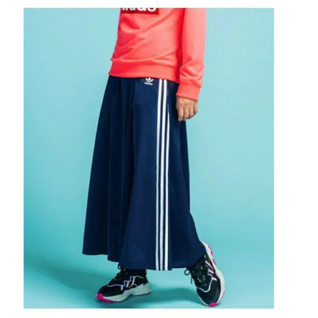 adidas(アディダス)のadidas originals  ロングサテンスカート レディースのスカート(ロングスカート)の商品写真