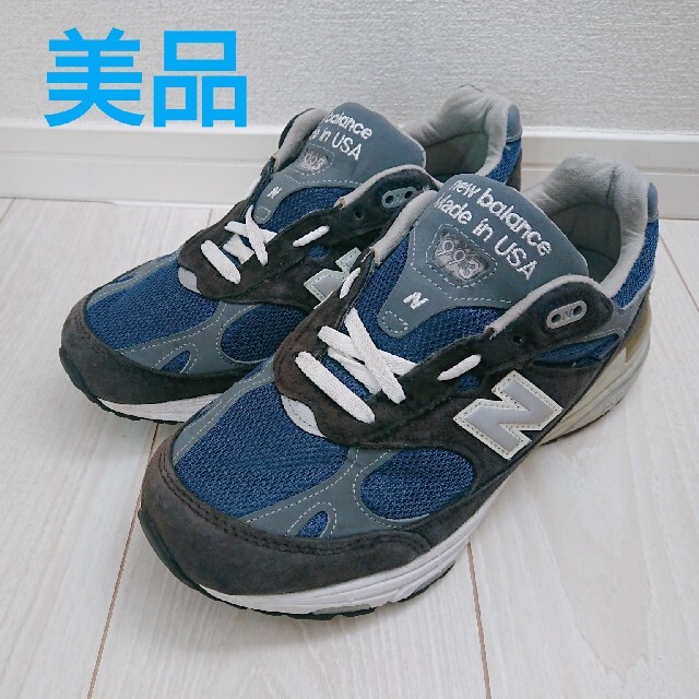 【美品海外限定】25.5cm New Balance MR993NV ネイビー