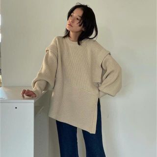 ステュディオス(STUDIOUS)のクラネ 2WAY SLANT KNIT TOPS(ニット/セーター)