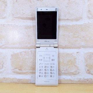 エーユー(au)の【ジャンク品】au TOSHIBA ガラケー W55T シルバー(携帯電話本体)