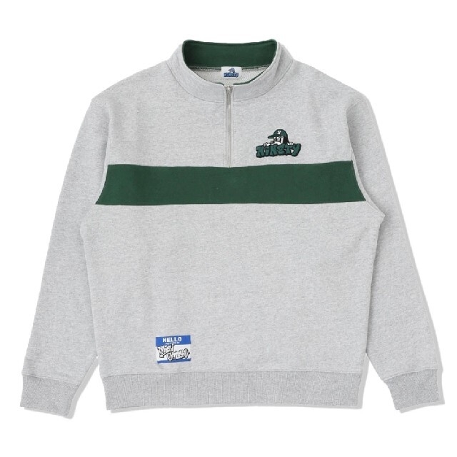 BIRDOG バードッグ Logo half zip gray  コムドット