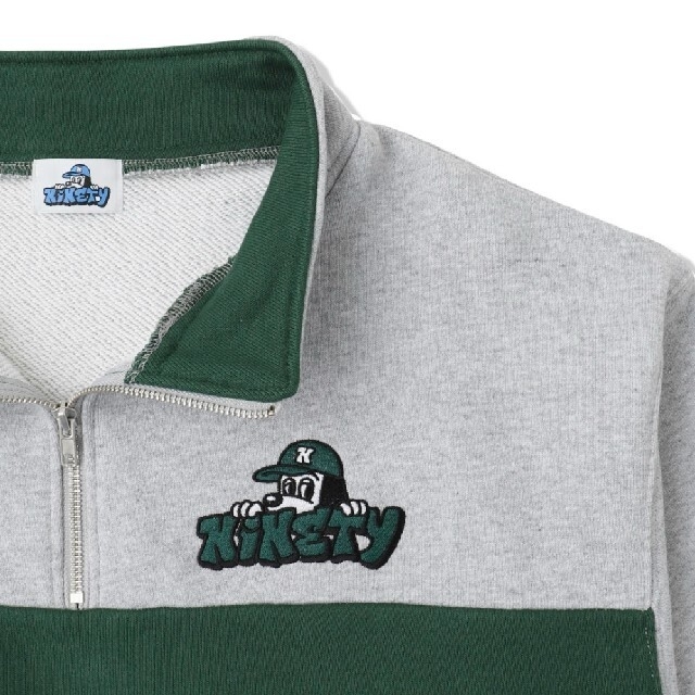 送関込 9090×centimeter Half-Zip Sweat(グレー) - ecotours-of-oregon.com