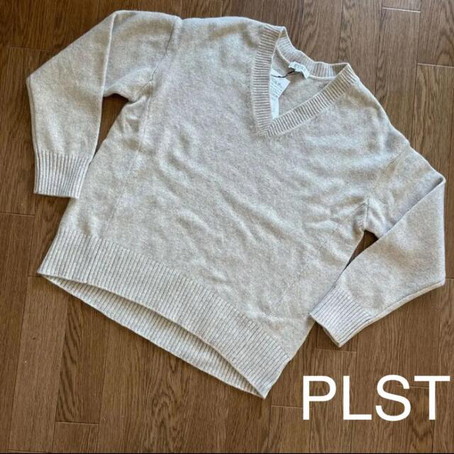 PLST(プラステ)のPLST ウールカシミヤブレンドVネックリラックスニット レディースのトップス(ニット/セーター)の商品写真