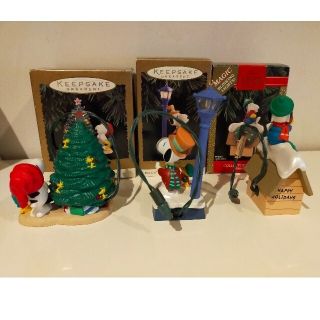 2002年　ペプシ　スヌーピー　Xmas　オーナメント　19個セット