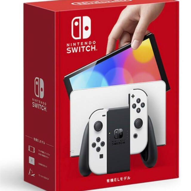 Nintendo Switch(ニンテンドースイッチ)の新品未開封　Nintendo Switch（有機ELモデル） ホワイト エンタメ/ホビーのゲームソフト/ゲーム機本体(家庭用ゲーム機本体)の商品写真