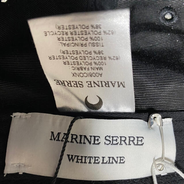 マリーン セル Marine Serre キャップ 帽子 ブラック 新品未使用の通販