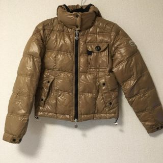 モンクレール(MONCLER)の【美品】モンクレール ショートダウン ベージュ(ダウンジャケット)