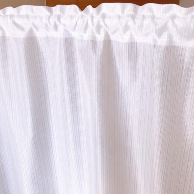 UVカット、遮熱、涼しや ミラーレースカフェカーテン 190×110 インテリア/住まい/日用品のカーテン/ブラインド(レースカーテン)の商品写真
