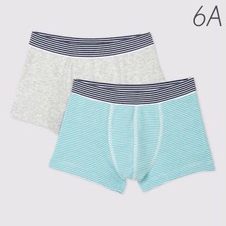 プチバトー(PETIT BATEAU)の新品未使用  プチバトー  トランクス  2枚組  6ans(下着)