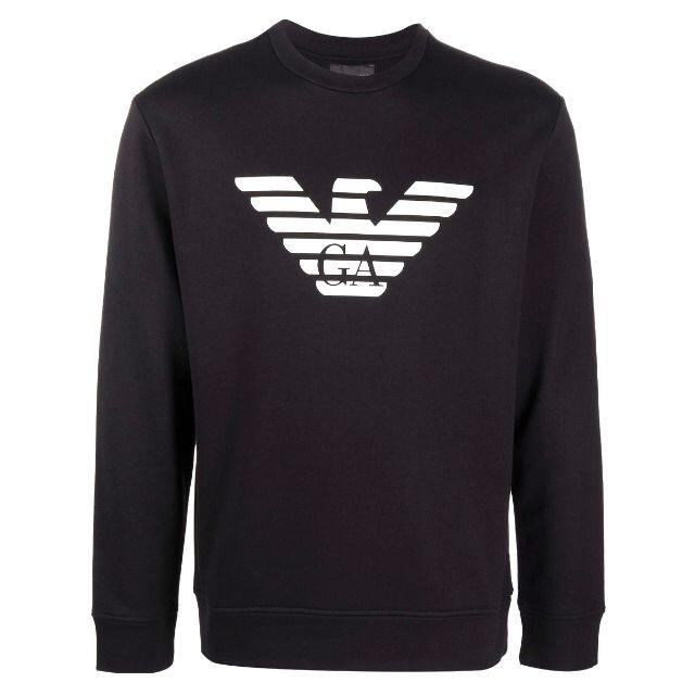 1 EMPORIO ARMANI ブラック トレーナー size S約650センチ袖丈