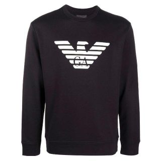 エンポリオアルマーニ(Emporio Armani)の1 EMPORIO ARMANI ブラック トレーナー size S(スウェット)