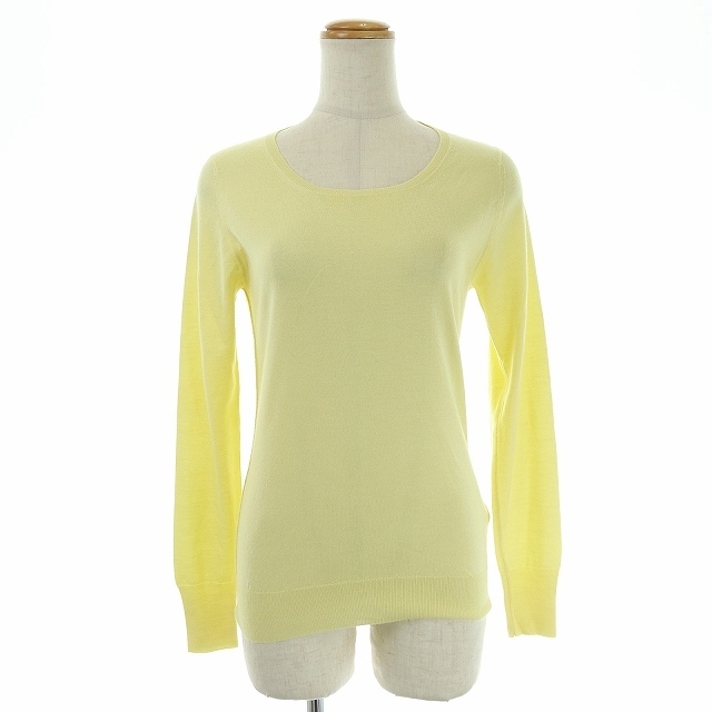 クルチアーニ ハイゲージニット セーター 長袖 カシミヤ 絹混 40 L 黄色 | フリマアプリ ラクマ