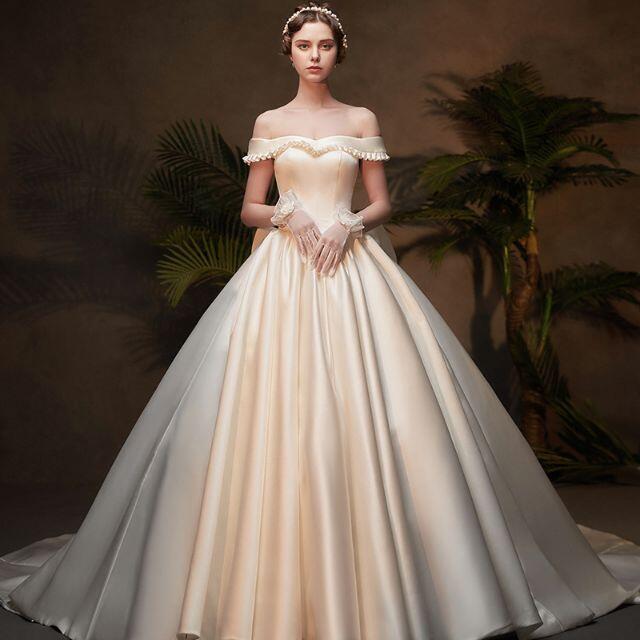 ディズニープリンセスのベビーグッズも大集合 ヘプバーン風 ウェディングドレス 結婚式 サテン オフショルダー フォーマル ドレス Eritajpam Com ディズニープリンセスのベビーグッズも大集合 ヘプバーン風 ウェディングドレス 結婚式 サテン オフショルダー フォーマル ドレス Eritajpam Com