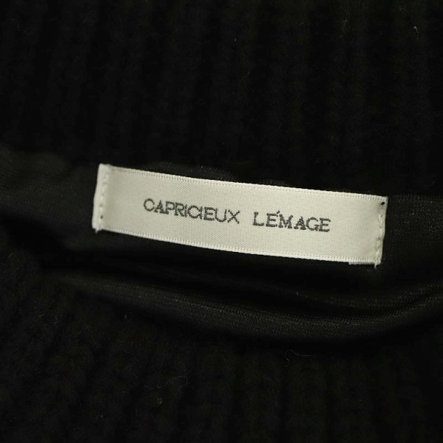CAPRICIEUX LE'MAGE(カプリシューレマージュ)のカプリシューレマージュ 重ね着調 ケーブルニット フェイクレイヤード 長袖 レディースのトップス(ニット/セーター)の商品写真