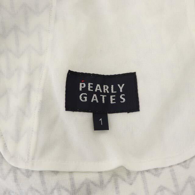 PEARLY GATES(パーリーゲイツ)のパーリーゲイツ 総柄ショートパンツ ゴルフウェア 白 黒 レディースのパンツ(ショートパンツ)の商品写真