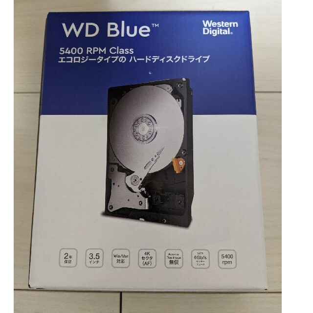 新品未開封 WESTERN DIGITAL　HDD WD40EZAZ　4TB