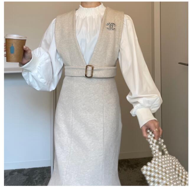 meing クリームドレス　cream dress