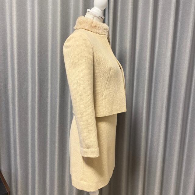 スーパーセール Harrods セットアップ ベージュファー付きワンピース