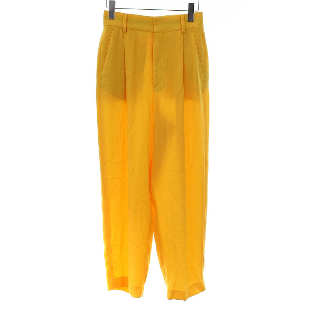 6 ロク ビューティーアンドユース パンツ スラックス 34 XS 黄色 レディースのパンツ(その他)の商品写真