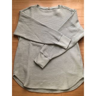 ユニクロ(UNIQLO)の美品【ユニクロ】　ワッフルセーター(カットソー(長袖/七分))