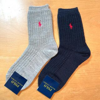 ポロラルフローレン(POLO RALPH LAUREN)の新品　ポロラルフローレン　毛混レディースソックス２足セット(ソックス)