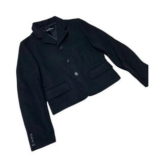 コムデギャルソン(COMME des GARCONS)のトリココムデギャルソン　ブラック　Pコート　ジャケット　Sサイズ　AD2008(ピーコート)
