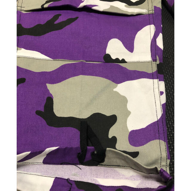 迷彩カモフラ ミリタリーカーゴパンツ 紫 メンズのパンツ(ワークパンツ/カーゴパンツ)の商品写真