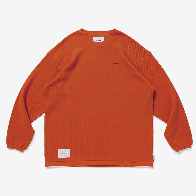 ダブルタップスWTAPS WAFFLE LS / TEE. COTTON ORANGE M