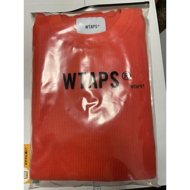 W)taps(ダブルタップス)のWTAPS WAFFLE LS / TEE. COTTON ORANGE M メンズのトップス(Tシャツ/カットソー(七分/長袖))の商品写真