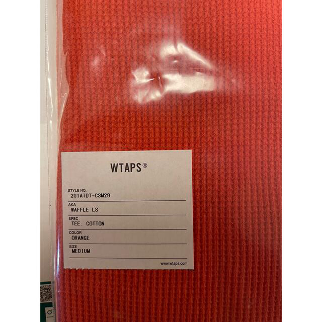 W)taps(ダブルタップス)のWTAPS WAFFLE LS / TEE. COTTON ORANGE M メンズのトップス(Tシャツ/カットソー(七分/長袖))の商品写真