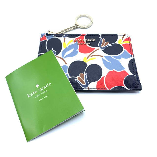 kate spade new york(ケイトスペードニューヨーク)の【新品】KATE SPADE NEWYORK ミニ財布 マルチカラー 花柄 レディースのファッション小物(コインケース)の商品写真