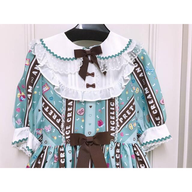 Angelic Pretty(アンジェリックプリティー)のAngelic Pretty Ice Cream Parlorワンピース★アイス レディースのワンピース(ひざ丈ワンピース)の商品写真