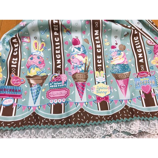 Angelic Pretty(アンジェリックプリティー)のAngelic Pretty Ice Cream Parlorワンピース★アイス レディースのワンピース(ひざ丈ワンピース)の商品写真