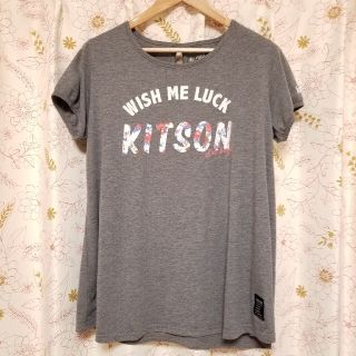 ユニクロ(UNIQLO)のユニクロ　Tシャツ　レディース　グレー　kitson(Tシャツ(半袖/袖なし))